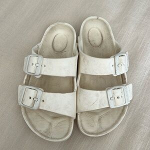 White Foam Birkenstocks - toddler